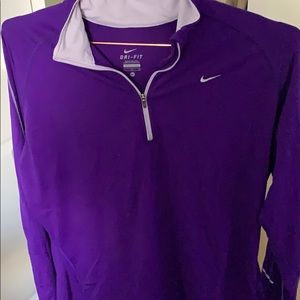 Women’s Nike dri fit 3/4 zip up